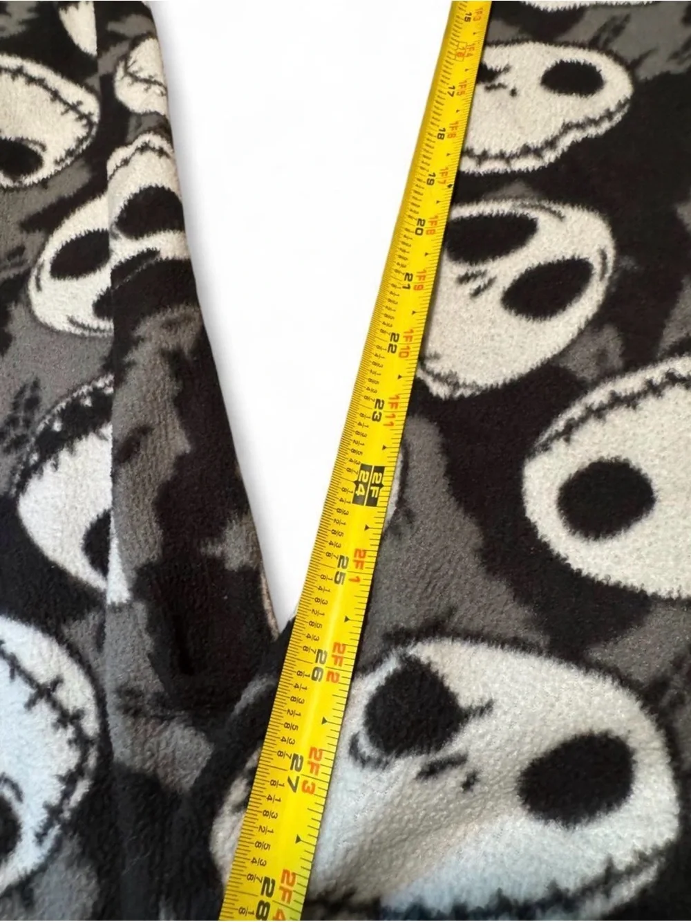 Disney Jack Skellington Black & Gray Fleece Pajama Pants